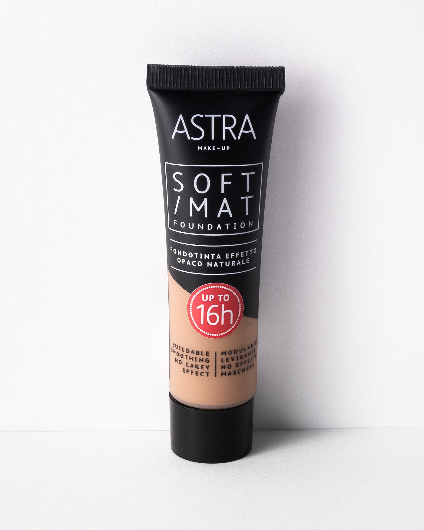 SOFT MAT FOUNDATION - Fondotinta Effetto Opaco Naturale - 06 - Hazelnut - Astra Make-Up