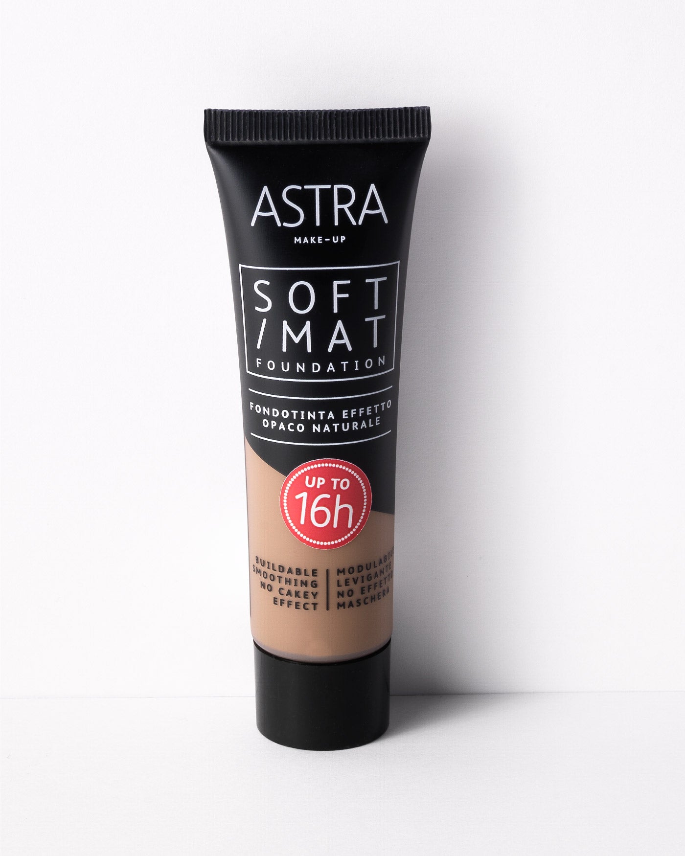 SOFT MAT FOUNDATION - Fondotinta Effetto Opaco Naturale - 08 - Choco - Astra Make-Up